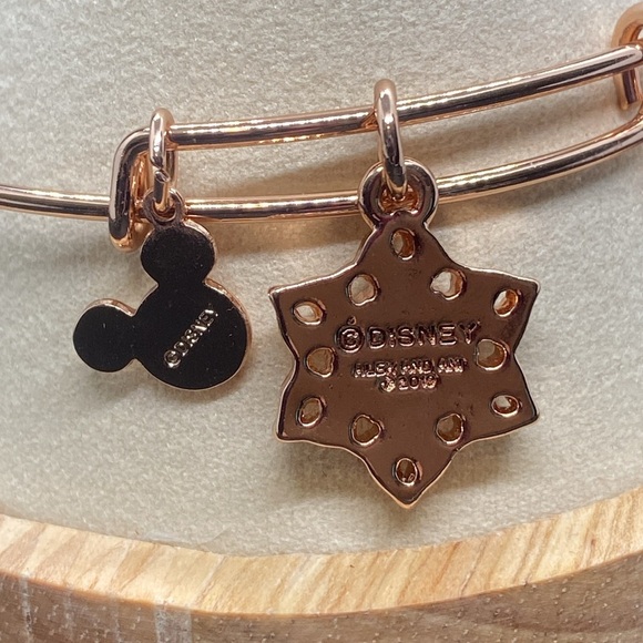 Alex & Ani Disney Parks Mickey Icon ❄️Snowflake❄️Holiday Bangle Bracelet/NWOT - Picture 7 of 7